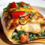 Pechuga de Pollo Rellena con Pimiento Rojo, Espinaca y Mozzarella: El Plato Gourmet que Conquistará tu Mesa